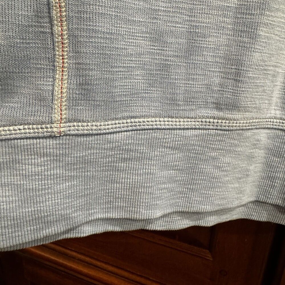Tommy Bahama Tobago Bay 1/4 Zip Pullover Women’s Blue Textured Knit Sweatshirt L - Picture 11 of 15